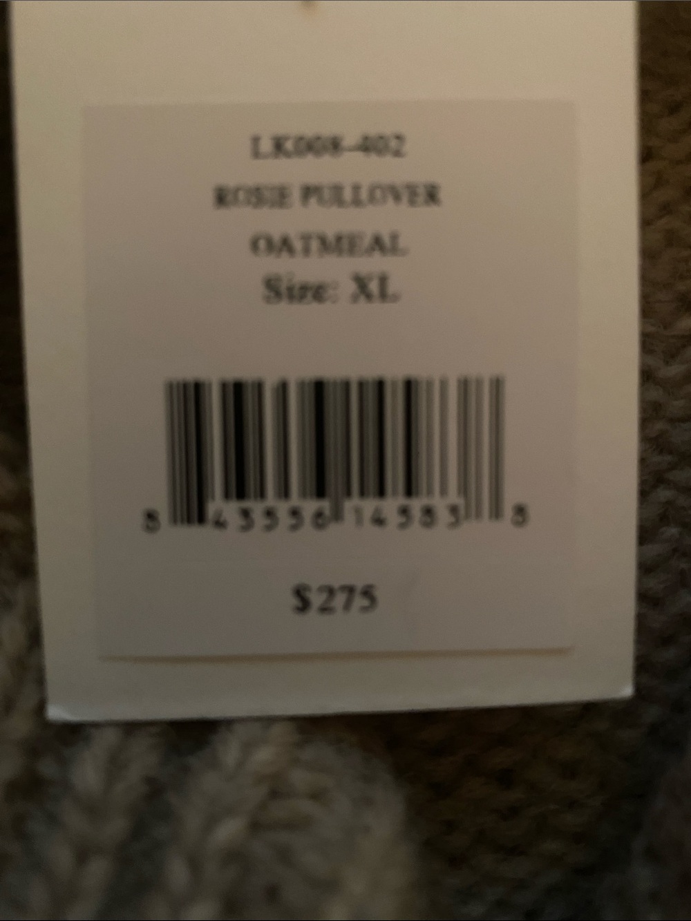 Love shack fancy XL NWT Rosie pullover sweater - Picture 7 of 8